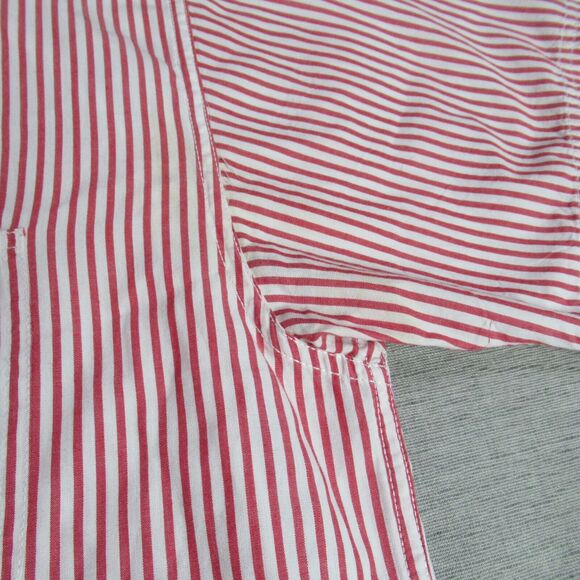 Vintage Tommy Jeans Shirt Mens Sz XXL Red Striped Button Coastal Grunge 90s Y2K - Picture 6 of 11